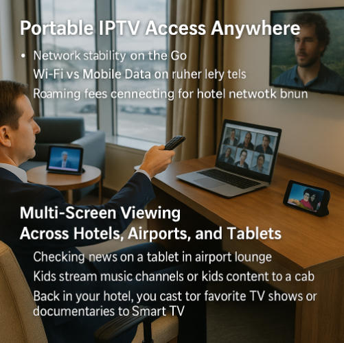 Business Travel Use Case: Portable IPTV Access Anywhere