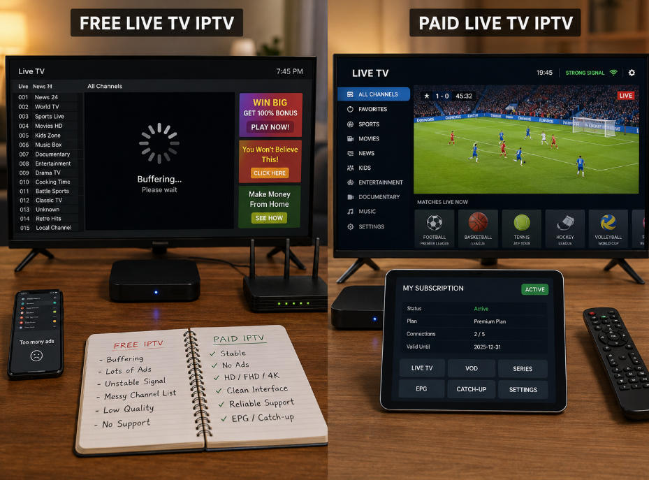 Comparative Free vs. Paid Live TV IPTV Comparison.png
