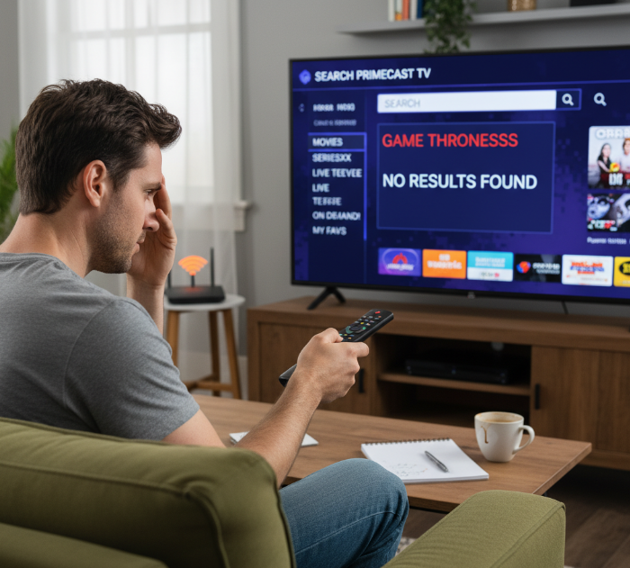 how to search on IPTV