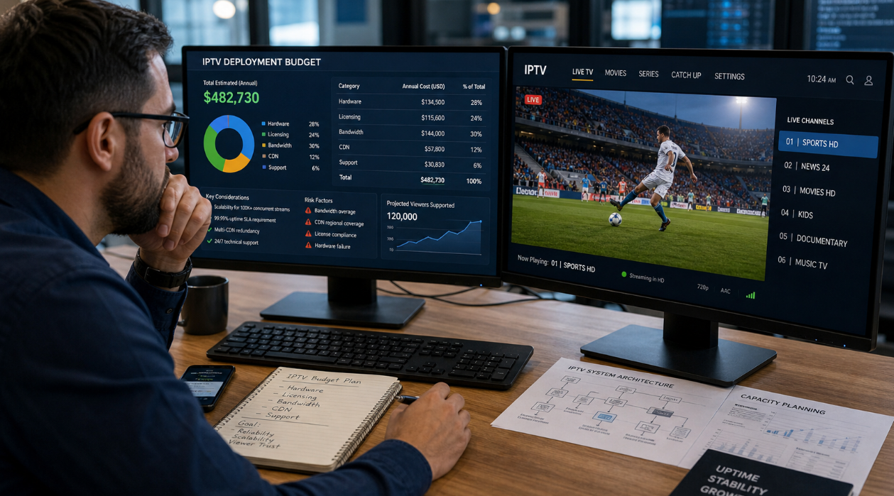 How much does an IPTV player cost?